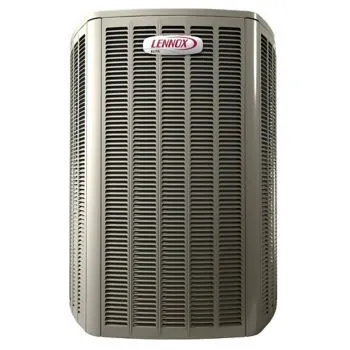 Modern Lennox air conditioner offering quiet and efficient cooling