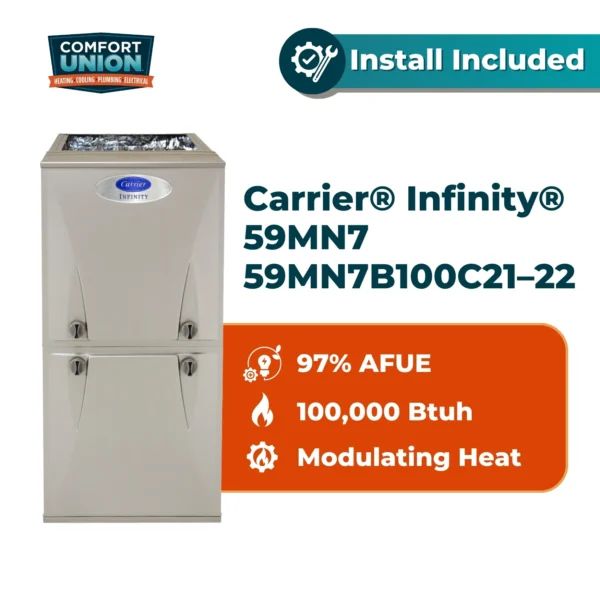 Carrier® Infinity® 59MN7 59MN7B100C21–22 100000 BTU