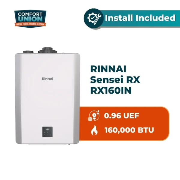 Rinnai Sensei RX RX160IN Residential Condensing Water Heater