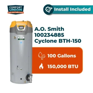 A.O. Smith 100234885 Cyclone BTH-150 Tall Commercial Natural Gas Water Heater