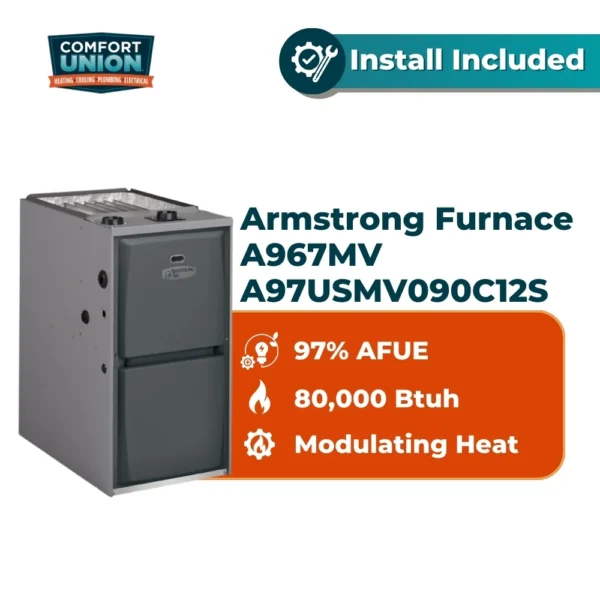 Armstrong Furnace A967MV A97USMV090C12S 80000 btuh