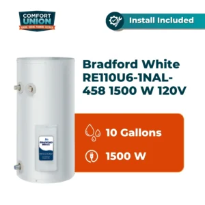 Bradford White RE110U6-1NAL-458 1500 W 120V Residential Electric Water Heater