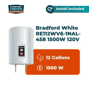 Bradford White RE112WV6-1NAL-458 1500 W 120V 1 Element Residential Electric Water Heater