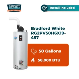 Bradford White RG2PV50H6X19-457 TTW/Defender Safety System 58k btu/hr Liquid Propane Gas Residential Water Heater