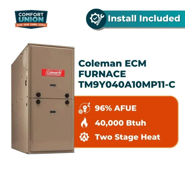 Coleman ECM FURNACE TM9Y040A10MP11-C 40000 btuh