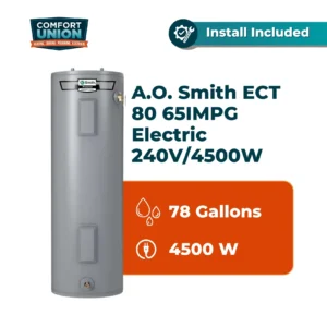 A.O. Smith ECT 80 65IMPG Electric 240V/4500W Water Heater