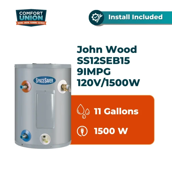 John Wood SS12SEB15 9IMPG Electric 120V/1500W Water Heater