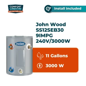 John Wood SS12SEB30 9IMPG Electric 240V/3000W Water Heater