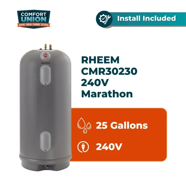 Rheem CMR30230 25 Imp Gal 240V Marathon Non-Metallic Electric Water Heater