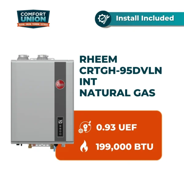 Rheem CRTGH-95DVLN INT NATURAL GAS 199 BTU