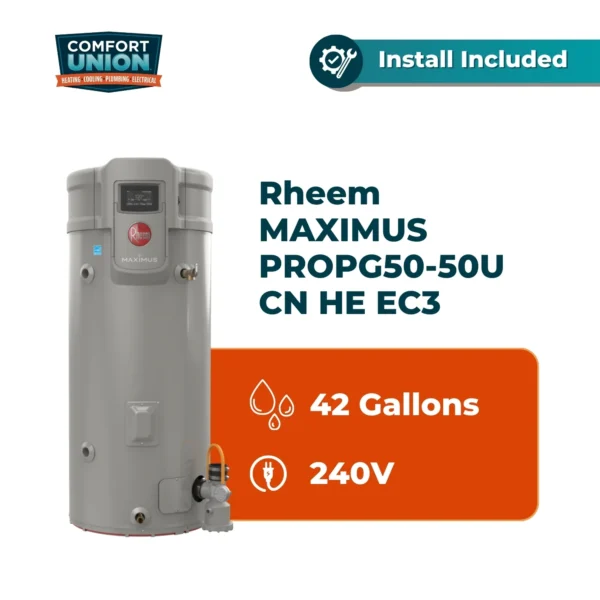 Rheem MAXIMUS PROPG50-50U CN HE EC3