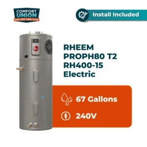 Rheem PROPH80 T2 RH400-15 Electric 4200 BTU Residential Gas Water Heater