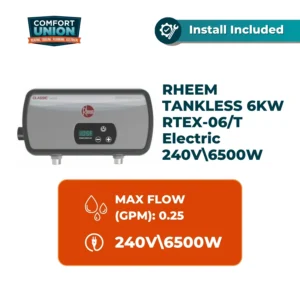 Rheem TANKLESS 6KW RTEX-06/T