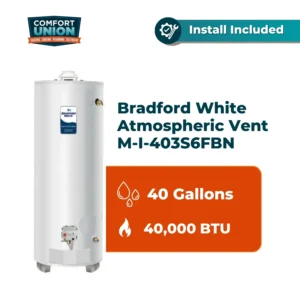 Bradford White Atmospheric Vent M-I-403S6FBN , 40Gal , 40,000 BTU