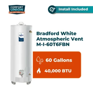 Bradford White Atmospheric Vent M-I-60T6FBN, 60Gal , 40,000 BTU