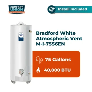 Bradford White Atmospheric Vent M-I-75S6EN, 75Gal , 40,000 BTU