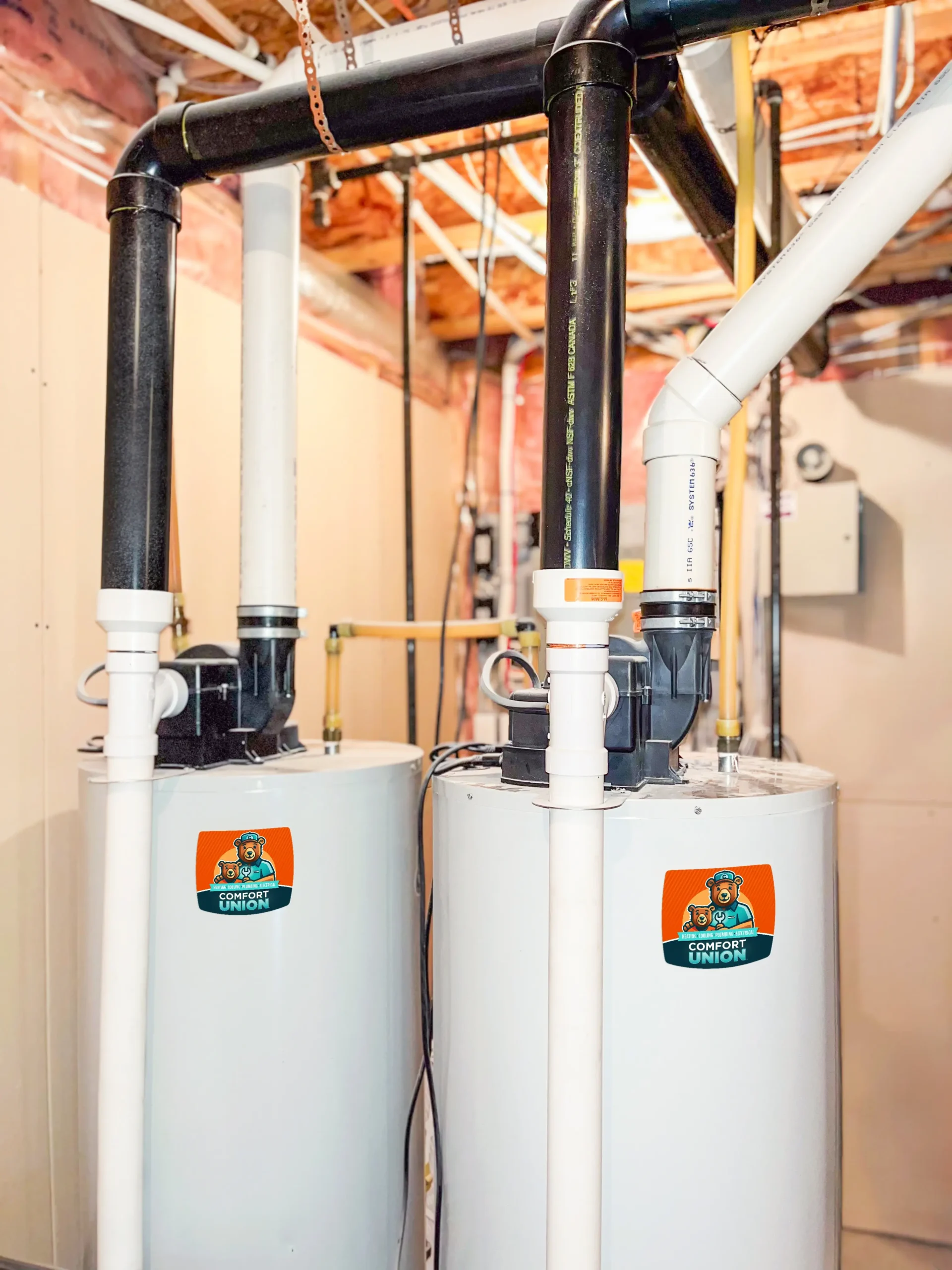 Durable Bradford White water heater installed in Calgary by Comfort Union